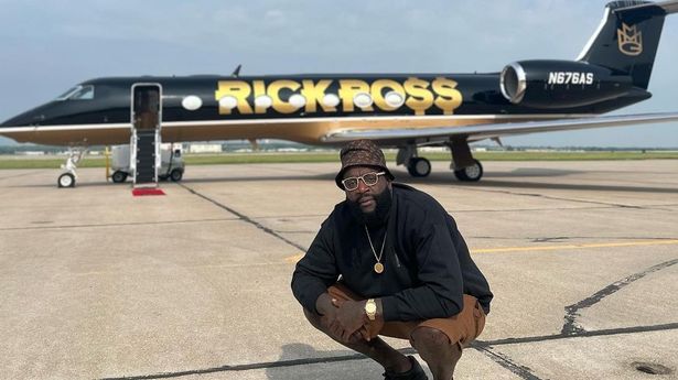 Rick Ross flaunts new private plane with his name emblazoned in gold on the  side - Mirror Online