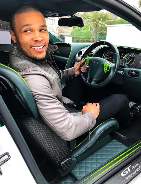 Followers were shown the Eubank Jr's car's amazing leather interior