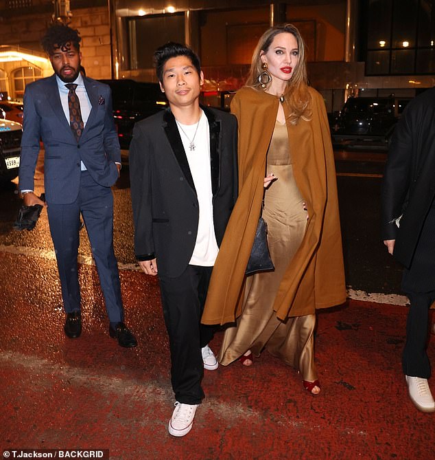 Jolie arrived at the premiere with Vivienne and her son Pax Jolie–Pitt, 20. Afterward, the trio was seen heading for dinner at the swanky restaurant Cipriani