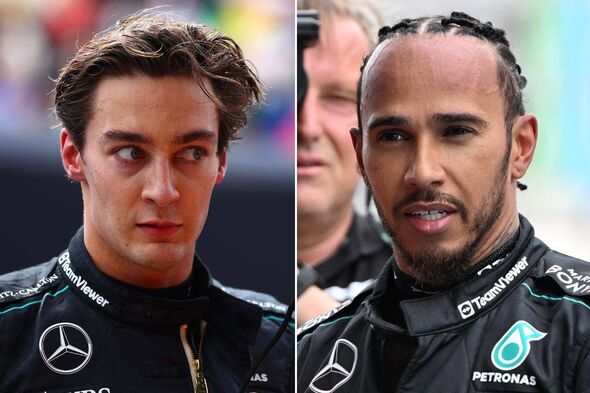 Lewis Hamilton makes George Russell demand after Mercedes tempers boiled  over | F1 | Sport | Express.co.uk